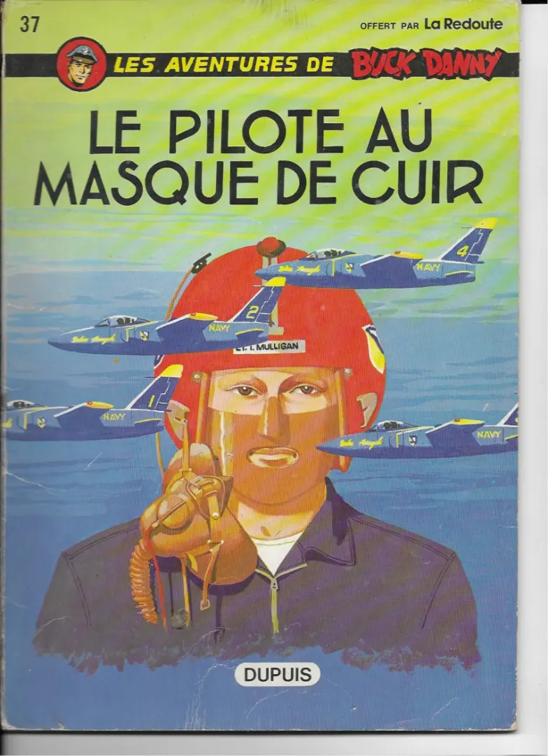 Couverture de l'album Buck Danny Tome 37 Le Pilote au masque de cuir