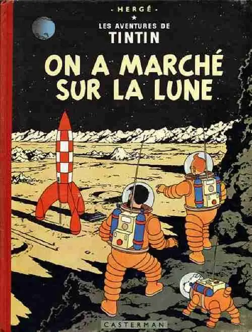 Couverture de l'album Tintin Tome 17 On a marché sur la Lune