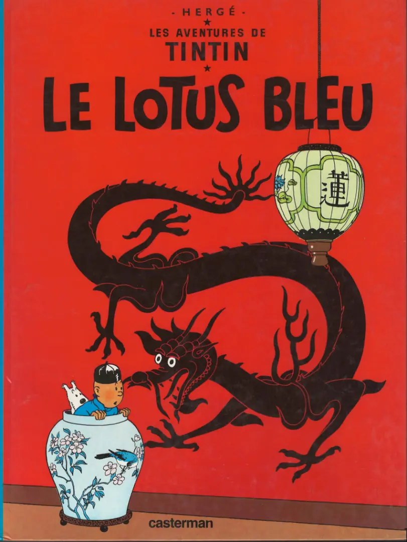 Couverture de l'album Tintin Tome 5 Le lotus bleu