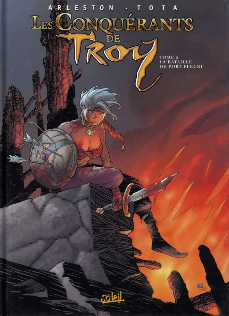 Couverture de l'album Les Conquérants de Troy Tome 3 La Bataille de Port-Fleuri