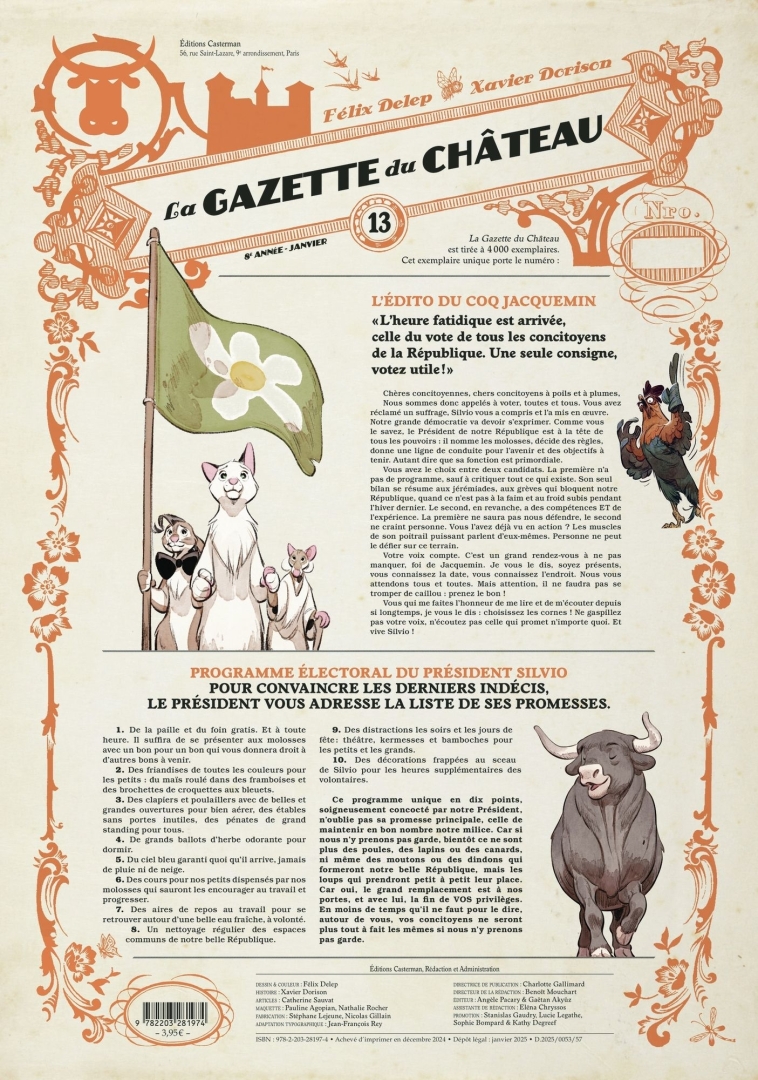 Couverture de l'album La Gazette du Château N° 13