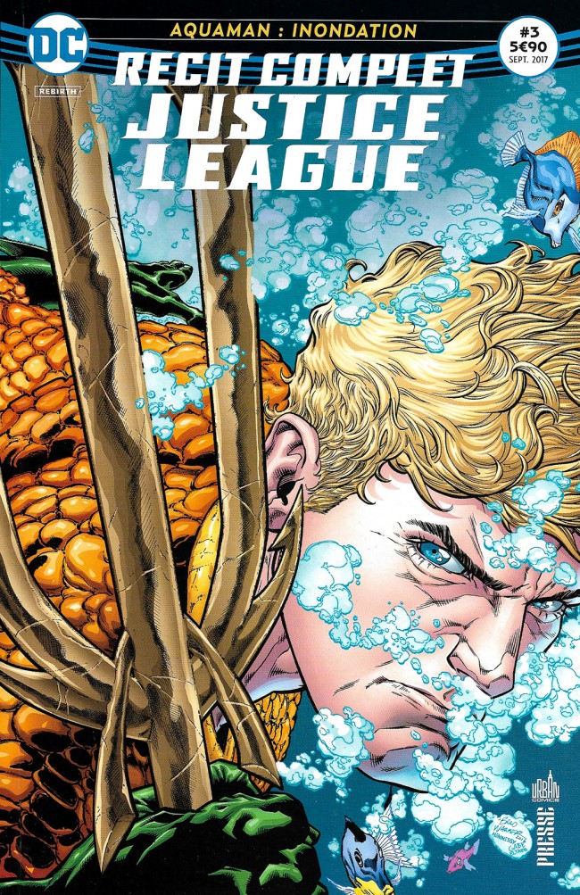 Couverture de l'album Justice League - Récit Complet #3 Aquaman : Inondation