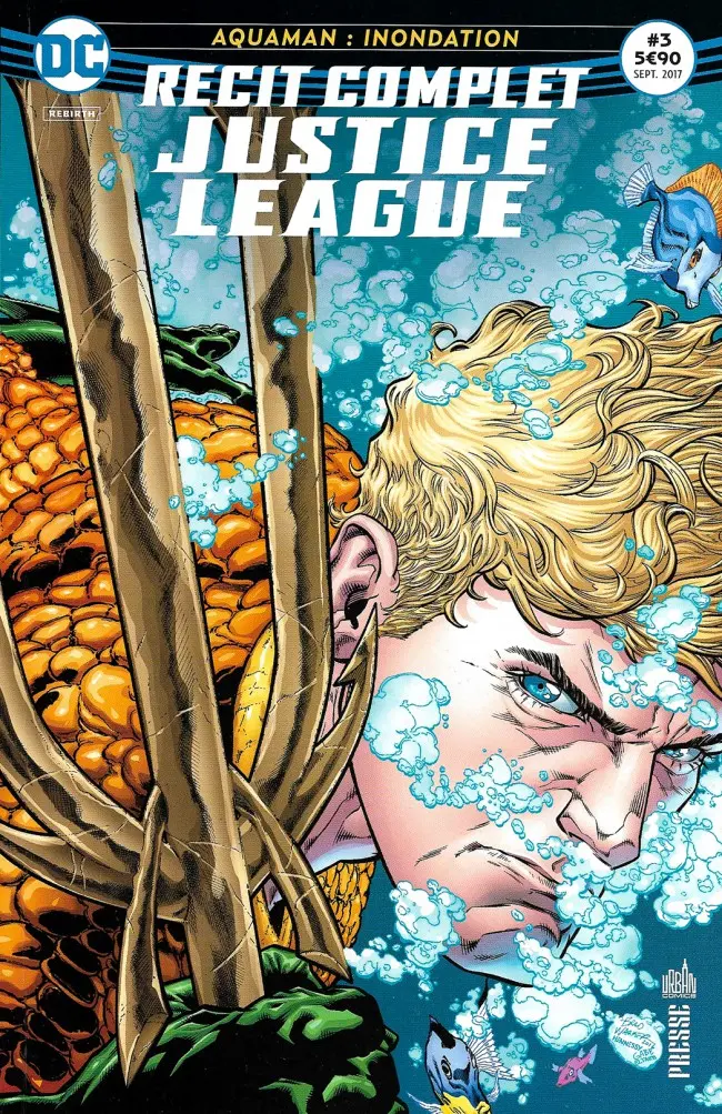 Couverture de l'album Justice League - Récit Complet #3 Aquaman : Inondation