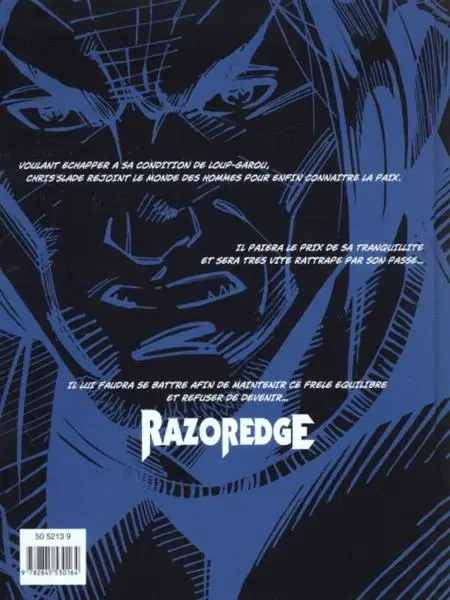 Verso de l'album Razoredge Tome 1 Résurrection