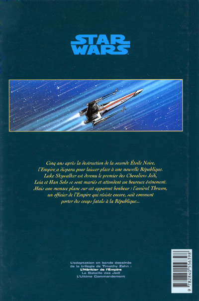 Verso de l'album Star Wars - Le cycle de Thrawn Tome 1 L'héritier de l'Empire - Volume 1