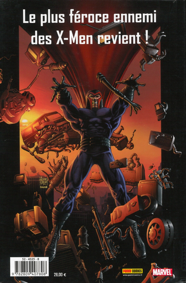 Verso de l'album Ultimate X-Men Tome 3 Le retour du Roi