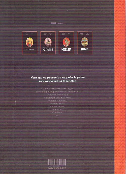 Verso de l'album Les Méchants de l'Histoire / La Véritable Histoire Vraie Tome 3 Hitler