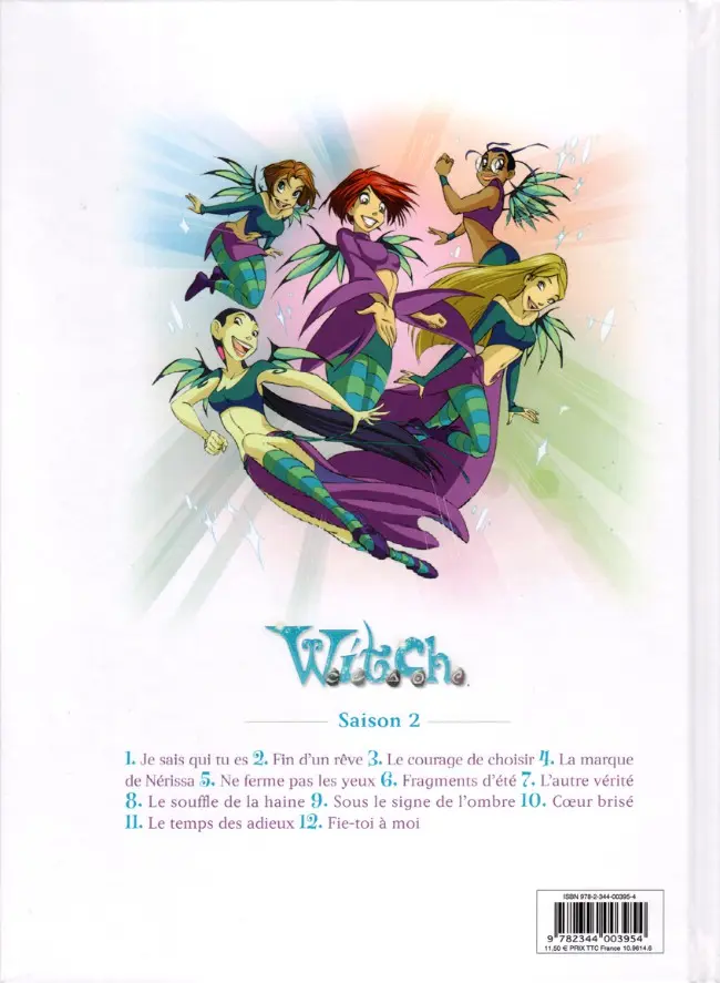 Verso de l'album W.I.T.C.H. Tome 10 Cœur brisé