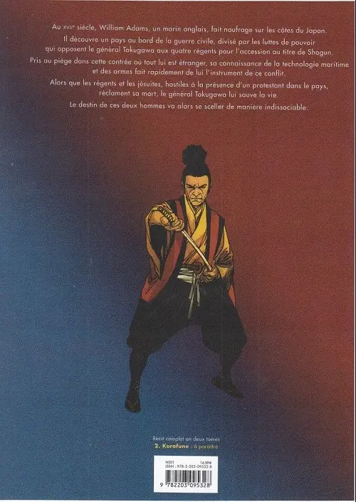 Verso de l'album William Adams, Samouraï Tome 1 Aux confins du monde