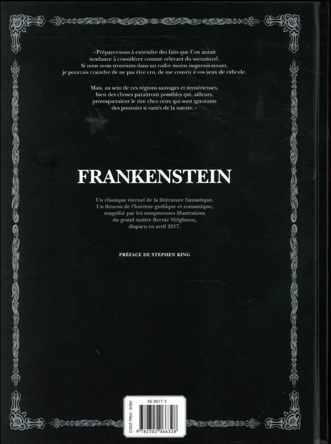 Verso de l'album Frankenstein
