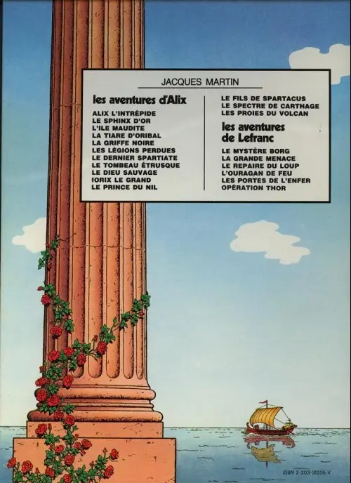 Verso de l'album Alix Tome 8 Le tombeau étrusque