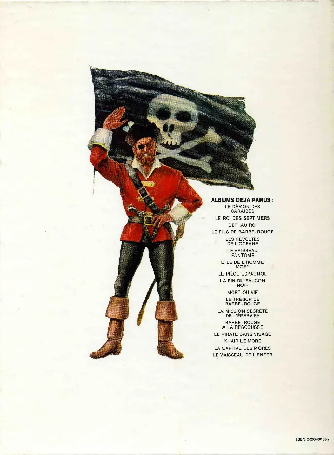 Verso de l'album Barbe-Rouge Tome 5 Les révoltés de l'Océane