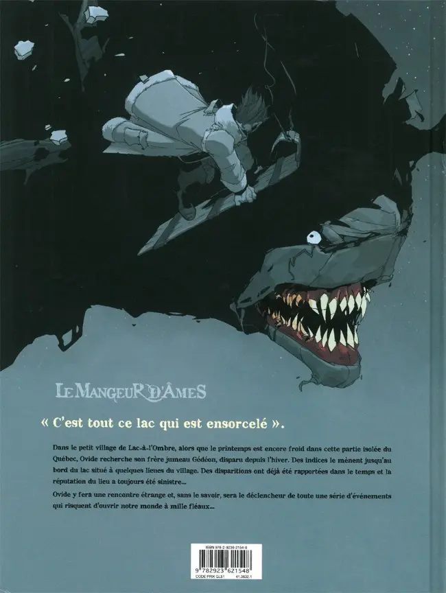 Verso de l'album La Bête du Lac Tome 1 Le gardien