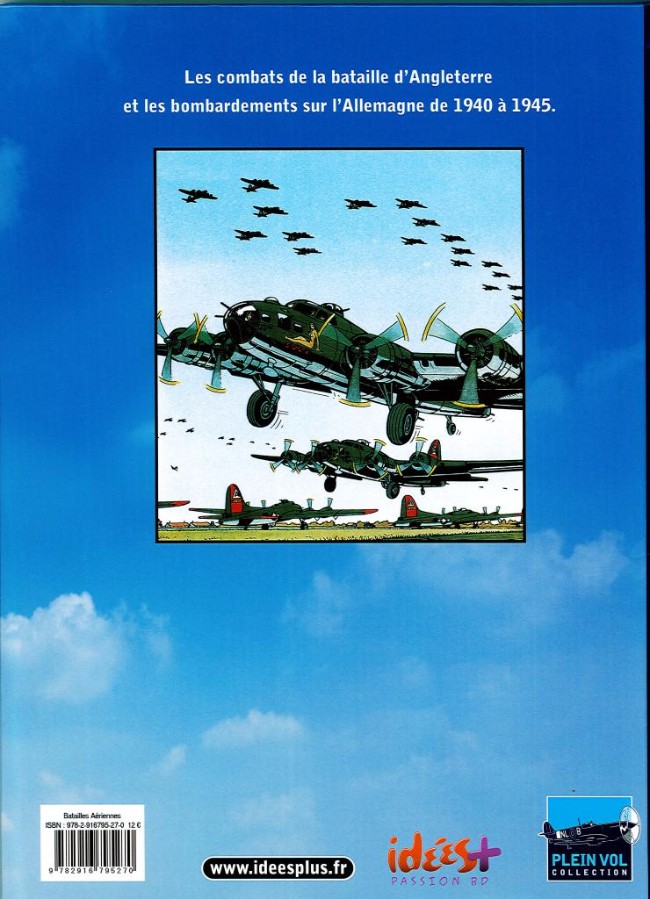 Verso de l'album Biggles raconte Tome 1 Batailles aériennes sur l'Angleterre et sur l'Allemagne (1940-1945)