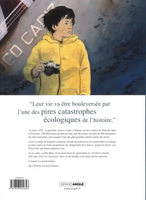Verso de l'album Bleu pétrole