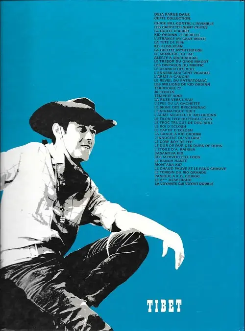 Verso de l'album Chick Bill Tome 4 Le trésor du gros magot