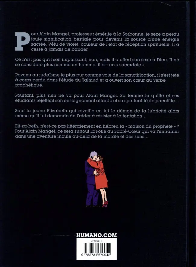 Verso de l'album Le Cœur couronné La Folle du Sacré-Cœur