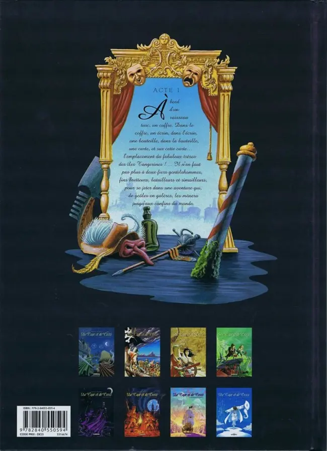 Verso de l'album De Cape et de Crocs Tome 1 Le secret du janissaire
