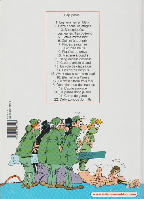 Verso de l'album Les Femmes en Blanc Tome 3 Superpiquées