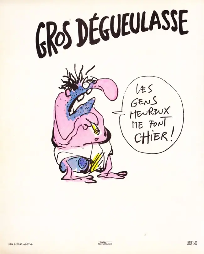 Verso de l'album Gros dégueulasse