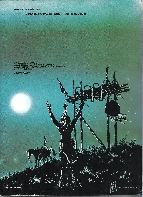 Verso de l'album L'Indien Français Tome 2 La lune enterrée