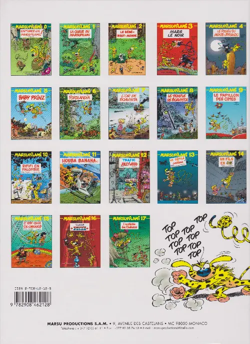 Verso de l'album Marsupilami Tome 4 Le pollen du Monte Urticando