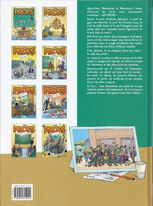 Verso de l'album Les Profs Tome 2 Loto et colles