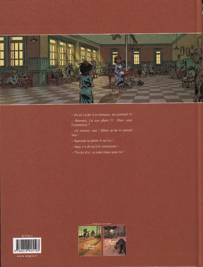 Verso de l'album La Ballade de Dusty Tome 2 Sous le chapiteau Freaks
