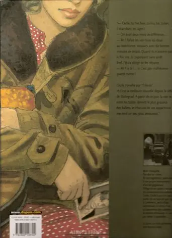 Verso de l'album Le Sursis Tome 1