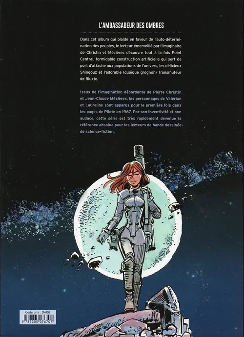 Verso de l'album Valérian Tome 6 L'ambassadeur des ombres