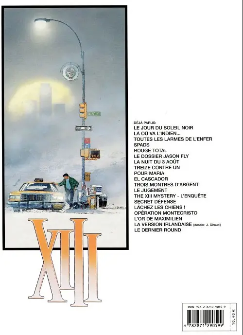 Verso de l'album XIII Tome 6 Le dossier Jason Fly