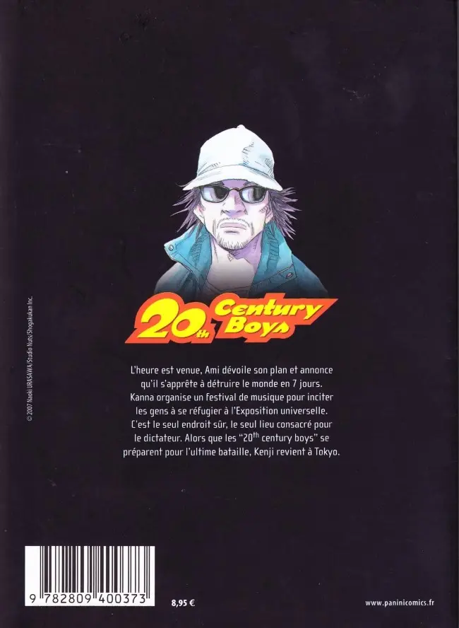 Verso de l'album 20th Century Boys 22