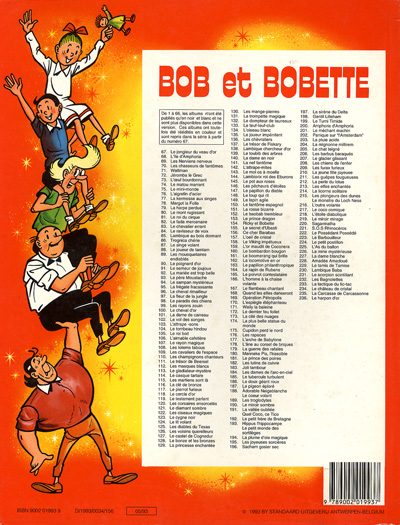 Verso de l'album Bob et Bobette Tome 236 Le harpon d'or