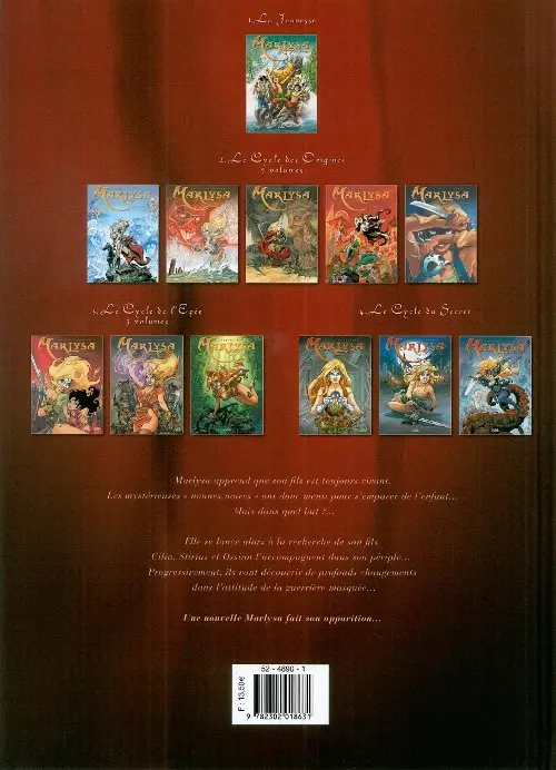 Verso de l'album Marlysa Tome 11 La métamorphose