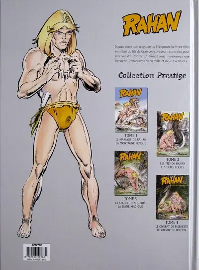 Verso de l'album Rahan Volume 4 Le Combat de Pierrette - Le Trésor de Bélesta