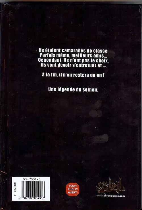 Verso de l'album Battle Royale Deluxe 1