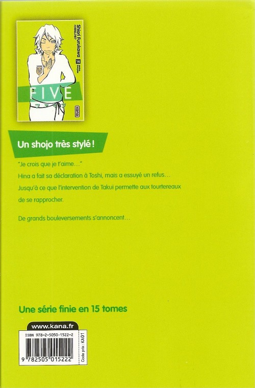 Verso de l'album Five 14