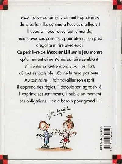Verso de l'album Ainsi va la vie Tome 49 Max adore jouer