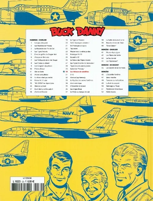 Verso de l'album Buck Danny Tome 30 Les voleurs de satellites