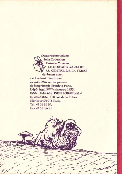 Verso de l'album Le Borgne gauchet Le Borgne Gauchet au centre de la terre