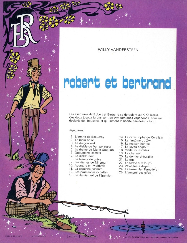 Verso de l'album Robert et Bertrand Tome 25 L'ennemi des elfes