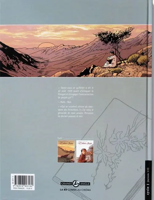 Verso de l'album Le Cahier à fleurs T2 Dernière mesure