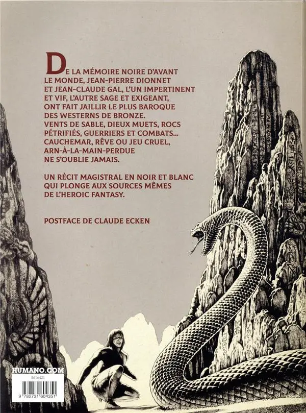 Verso de l'album Épopées fantastiques