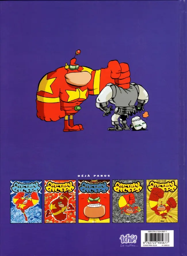Verso de l'album Captain Biceps Tome 6 Le retour du poing de la justice