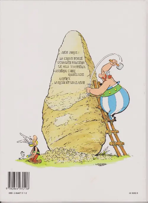 Verso de l'album Astérix Tome 27 Le fils d'Astérix
