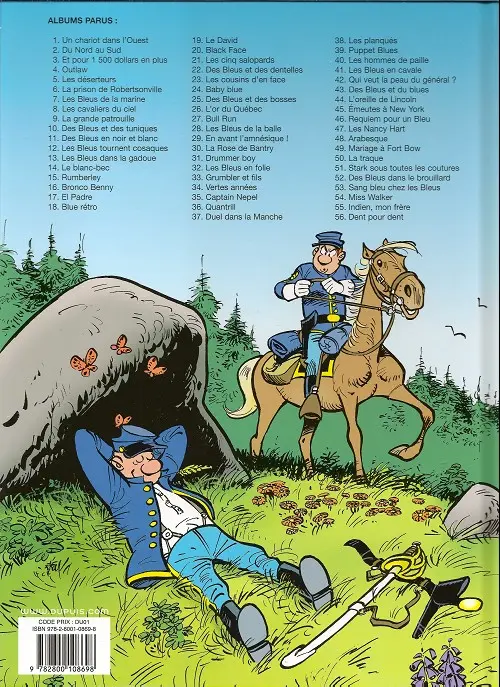 Verso de l'album Les Tuniques Bleues Tome 12 Les Bleus tournent cosaques