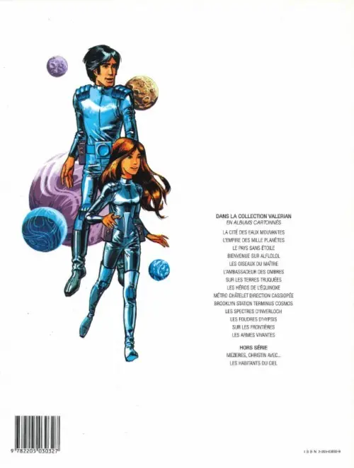 Verso de l'album Valérian Tome 12 Les foudres d'Hypsis