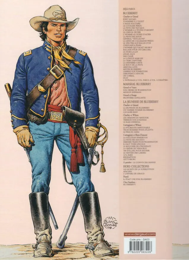 Verso de l'album La Jeunesse de Blueberry Tome 19 Rédemption