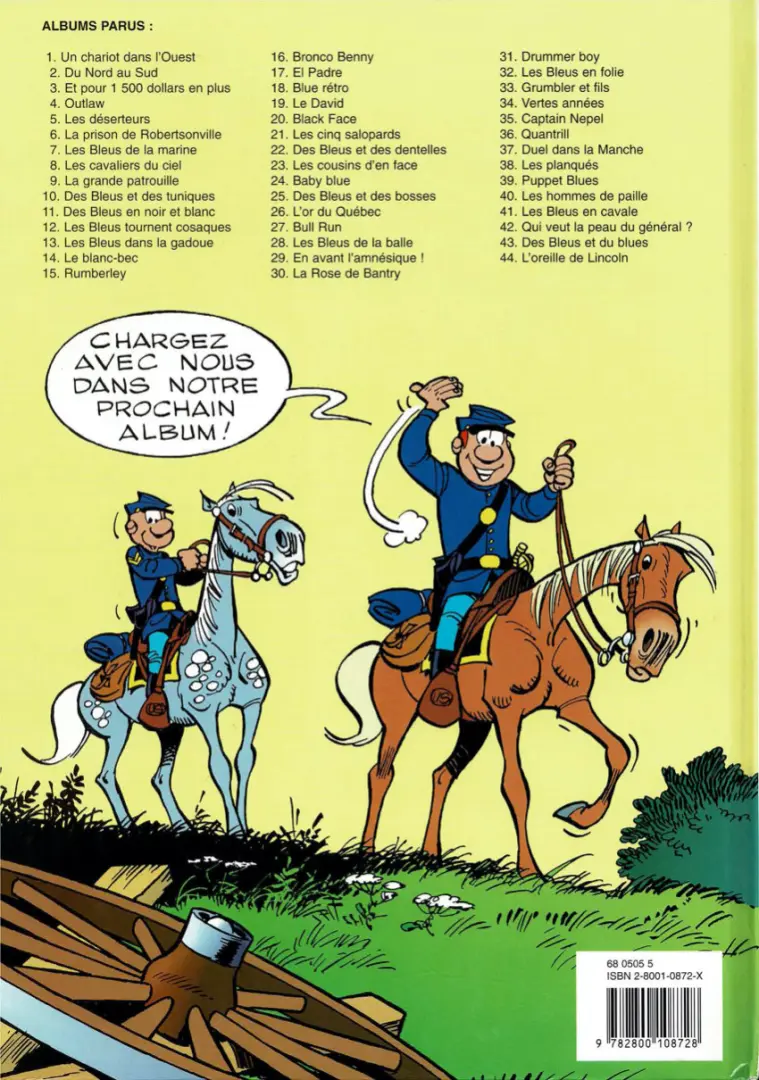 Verso de l'album Les Tuniques Bleues Tome 15 Rumberley