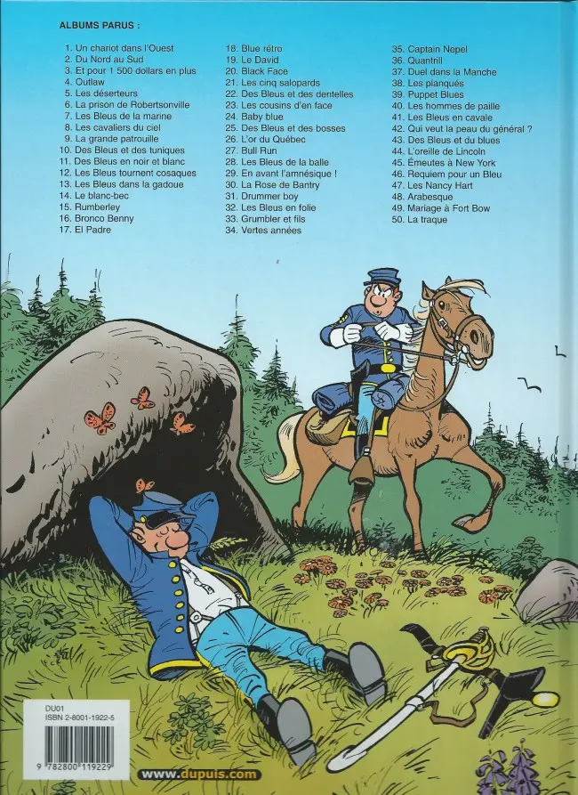 Verso de l'album Les Tuniques Bleues Tome 33 Grumbler et fils